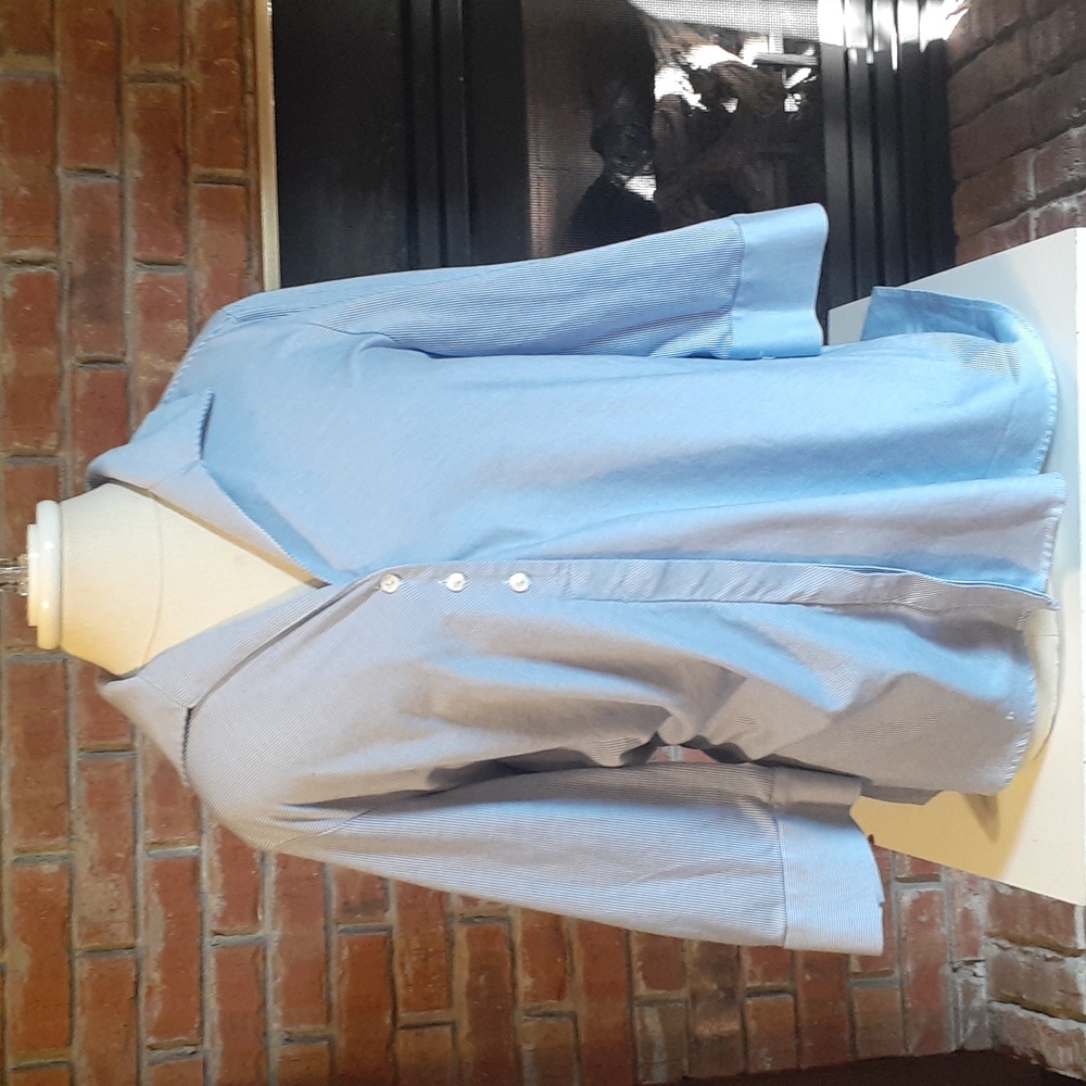 Hinson Wu Blue Button-Up Shirt